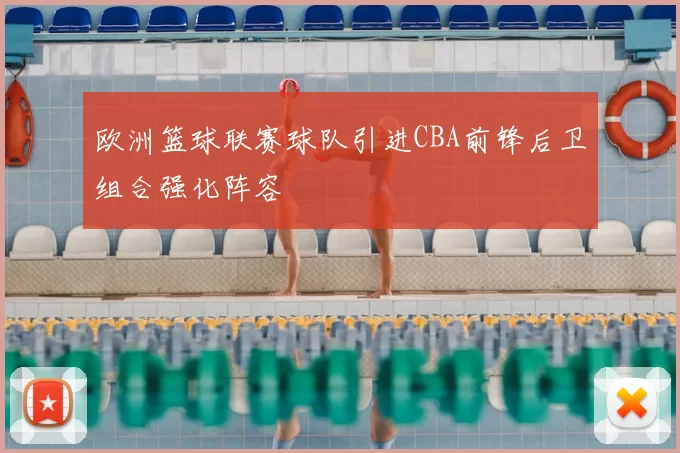 欧洲篮球联赛球队引进CBA前锋后卫组合强化阵容